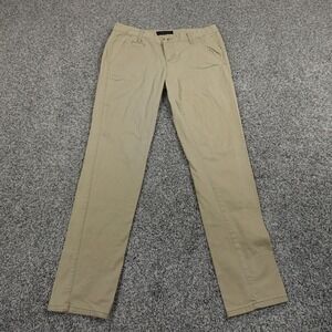 Aeropostale Pants Womens 6 Brown Tan Beige Chino Skinny Twill Stretch Preppy A87